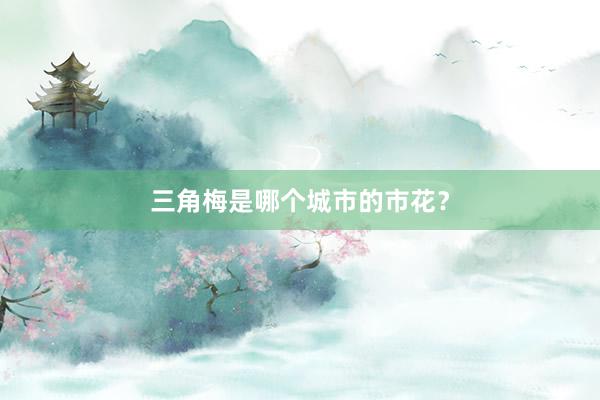 三角梅是哪个城市的市花？